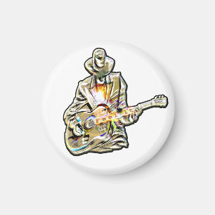 Imán Gitarren Blues Mann - Siéntanlo