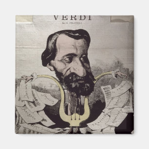 Imán Giuseppe Verdi, caricatura, 1860's