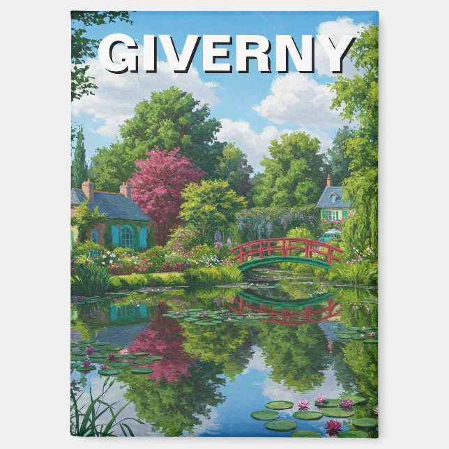 Imán Giverny France Travel (Anverso)