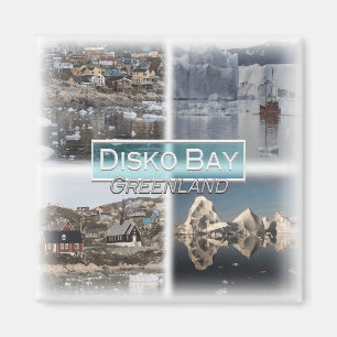 Imán GL0013 América, Groenlandia, Disko Bay, nevera
