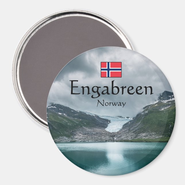 Imán Glaciar Svartisen Noruega (Anverso/Reverso)