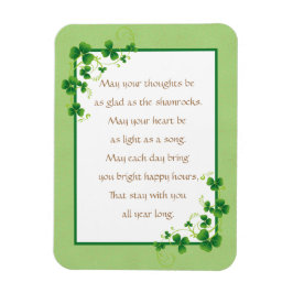 Imán Glad As Shamrock - Bendición irlandesa