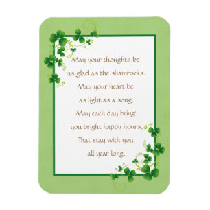 Imán Glad As Shamrock - Bendición irlandesa