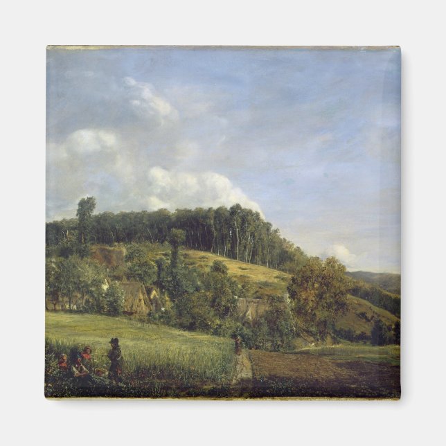 Imán Glade forestal cerca de una aldea, 1833 (Frente)