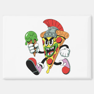 Imán Gladiator Pizza Slice Italiano Brainrot