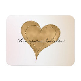 Imán Glam Gold Purpurina Heart