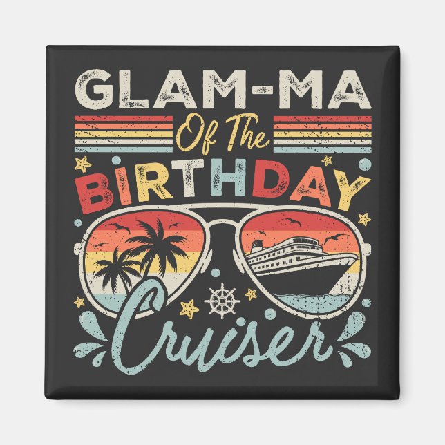 Imán Glam-mamáes de la plaza de vacaciones de crucero d (Frente)