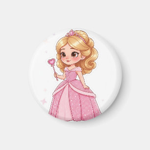 Imán Glam Princess personalizado cortar vinilo