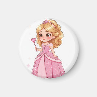 Imán Glam Princess personalizado cortar vinilo