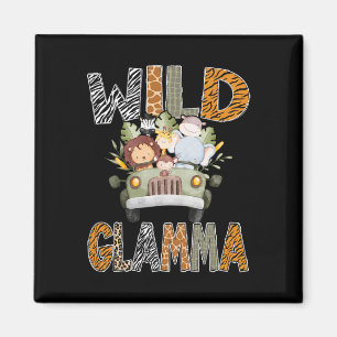 Imán Glama salvaje 1.ᵉʳ cumpleaños Zoológico Safari Jun