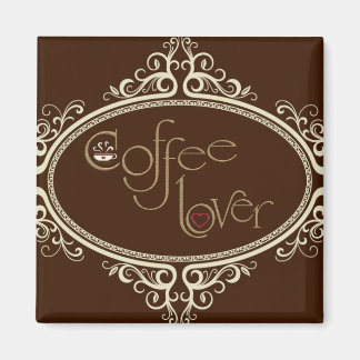 Imán glamoroso café Lover