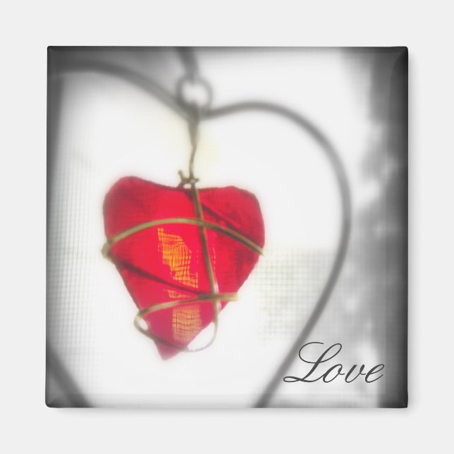 Imán Glass Heart Magnet (Frente)