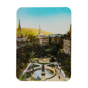 Imán Glass Magic Lantern Slide MONTREAL 1890 Canada Pos