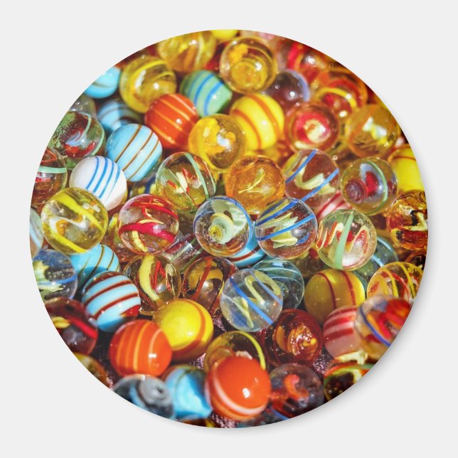 Imán Glass Marbles Magnet (Frente)