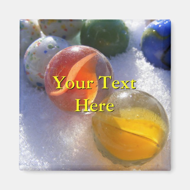 Imán Glass Marbles Magnet (Frente)