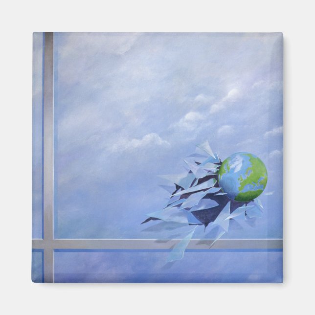 Imán Glass que rompe el mundo (Frente)