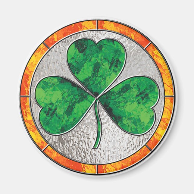 Imán Glass Shamrock (Frente)