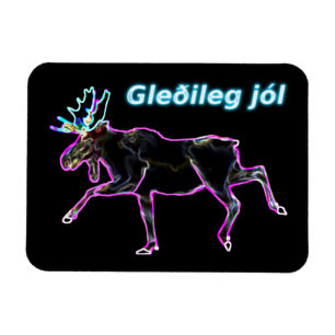 Imán Gleðileg jól - Moose eléctrico
