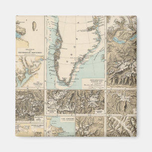 Imán Gletscherkarte - Mapa del Atlas de Glaciares