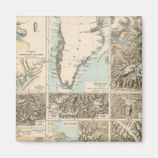 Imán Gletscherkarte - Mapa del Atlas de Glaciares