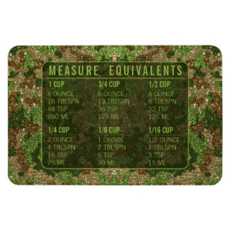 Imán Glitter Measuring Conversion Kitchen Measure Guide