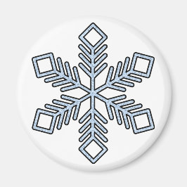 Imán Glitter Snowflake - Baby Blue Branches