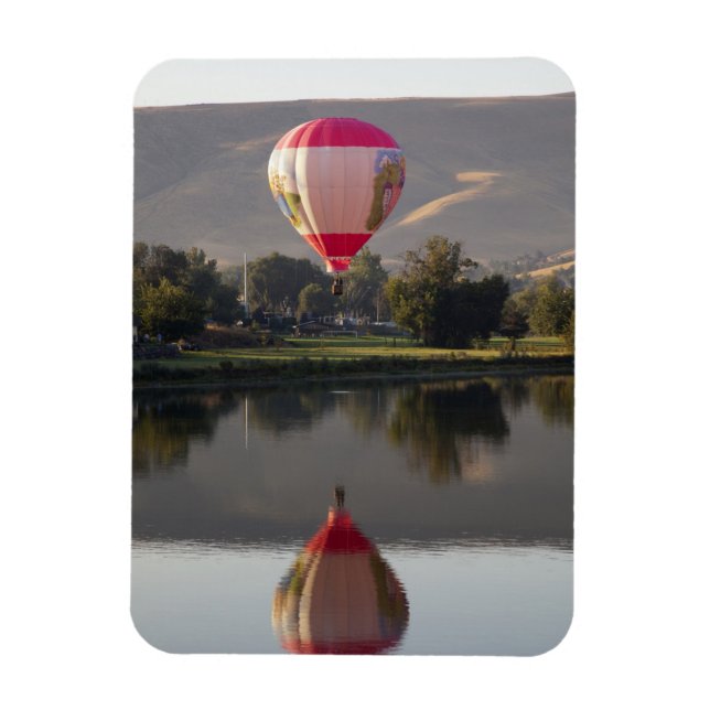 Imán Globo aerostático sobre el río Yakima (Vertical)