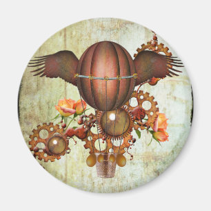 Imán Globo aerostático steampunk