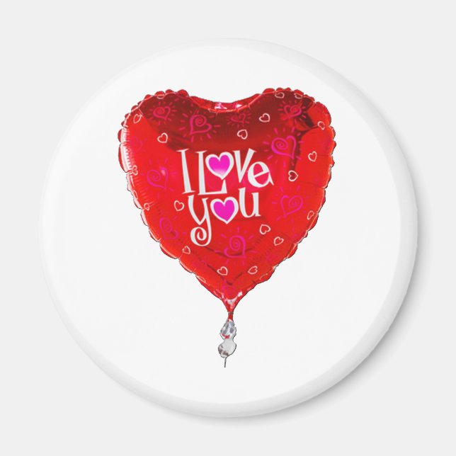 Imán globo albuqueré te amo (Frente)