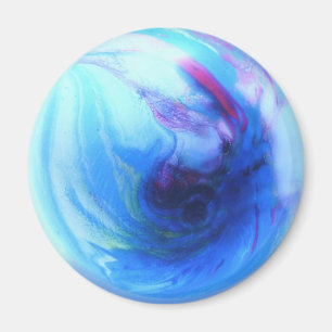 Imán Globo azul