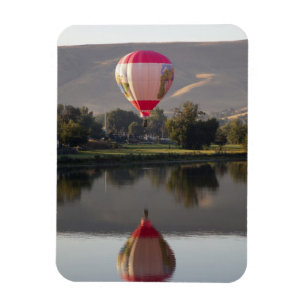 Imán Globo de aire caliente sobre el río Yakima