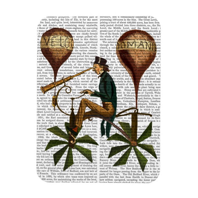 Imán Globo de aire caliente Voyage A La Lune (Vertical)