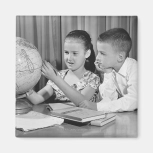 Imán Globo de la visión del muchacho y del chica