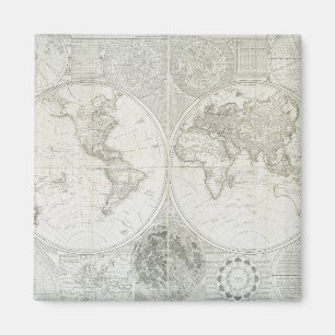 Imán Globo terráqueo de Samuel Dunn el 1787