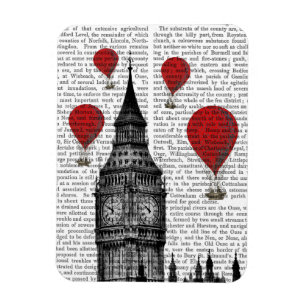 Imán Globos de aire caliente Big Ben y Red