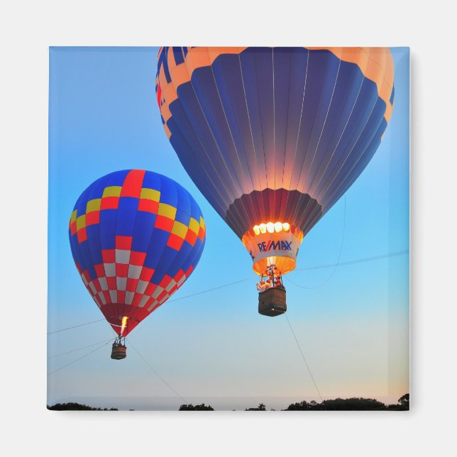 Imán Globos de aire caliente recorre la nueva playa de  (Frente)