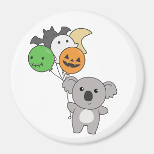 Imán Globos de Halloween de Koala para niños adorables