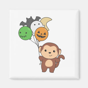 Imán Globos De Halloween De Monos Para Niños Monos Cuid