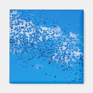 Imán Globos de juguete azul en el cielo