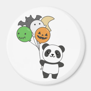 Imán Globos Panda Halloween Para Niños Cute Pandas