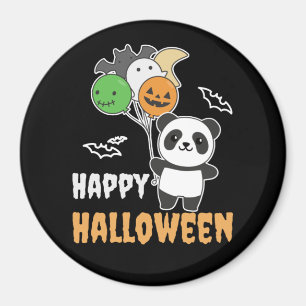 Imán Globos Panda Halloween Para Niños Cute Pandas Magn