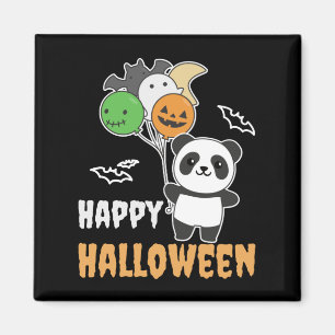 Imán Globos Panda Halloween Para Niños Cute Pandas Magn