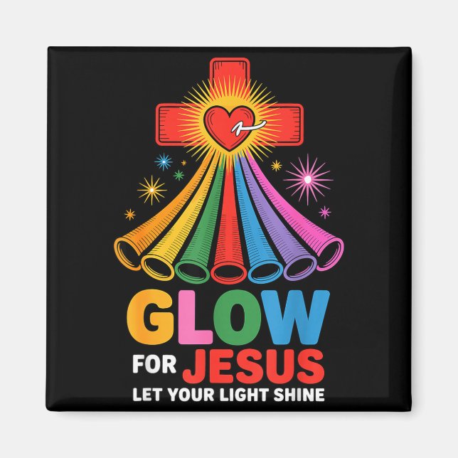 Imán Glow For Jesus Christian Faith  (Frente)