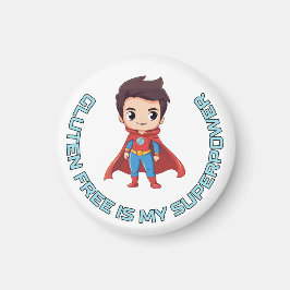 Imán Gluten Free es mi superpoder - Héroe Celiaco de hi