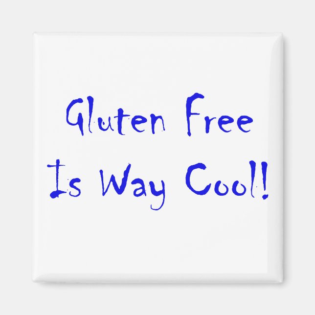 Imán ¡Gluten Free Es Way Guay! (Frente)