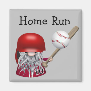 Imán Gnome de béisbol de jonrón