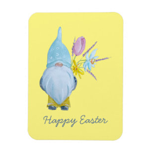 Imán Gnome de primavera Feliz Pascua