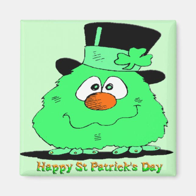 Imán Gnome del Día de San Patricio (Frente)