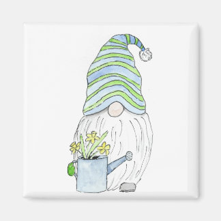 Imán Gnome del jardín de primavera