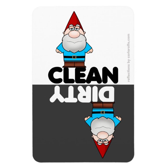 Imán Gnome Garden Dishlavado Magnet (Vertical)